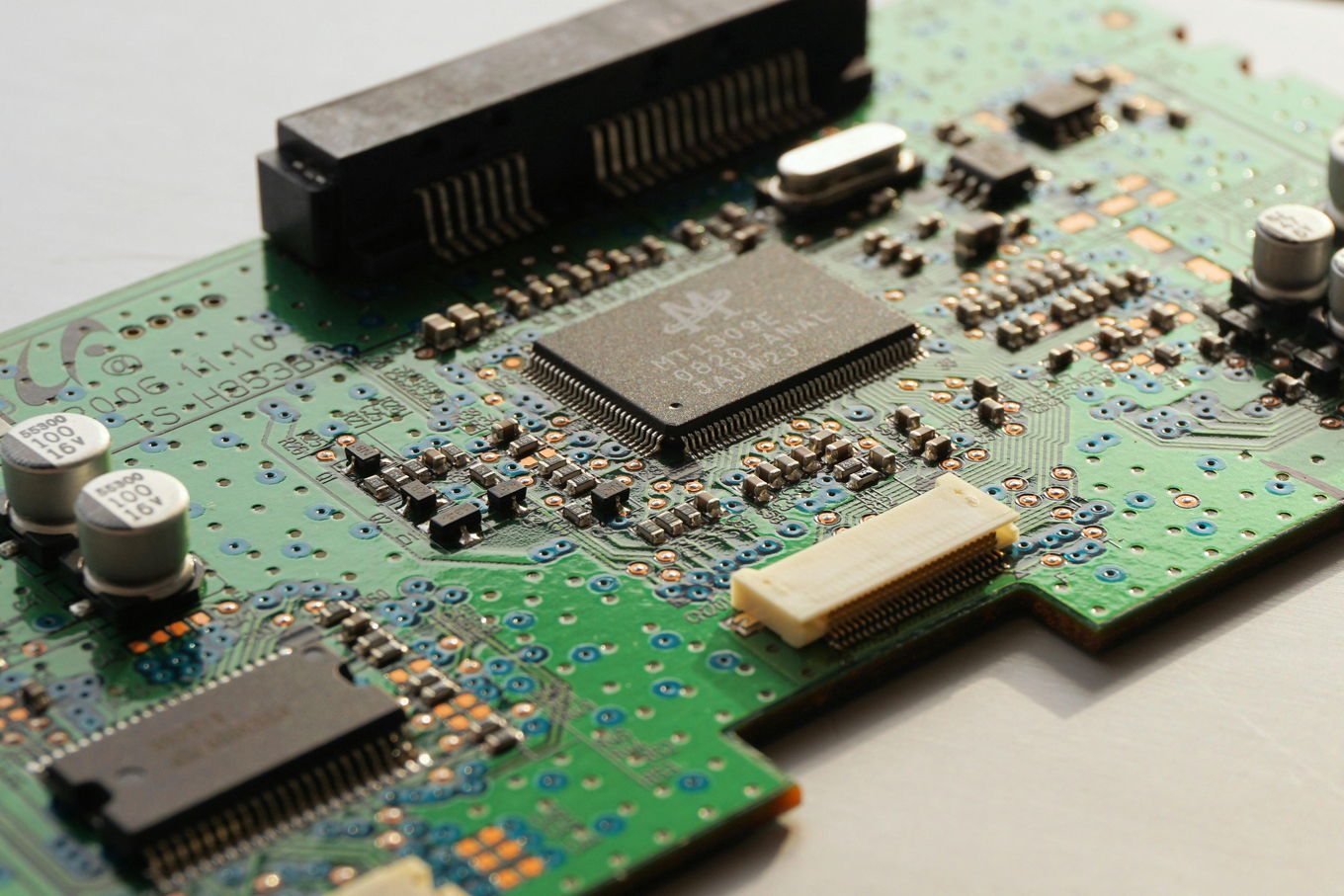 A picture of a computer chip.